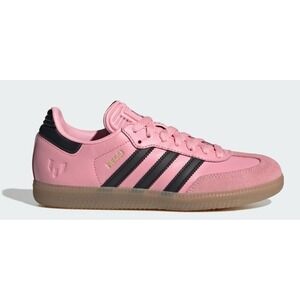 Adidas Grade School Size 10K SAMBA INDOOR 'MESSI LIGHT PINK BLACK GS JR0424 NEW